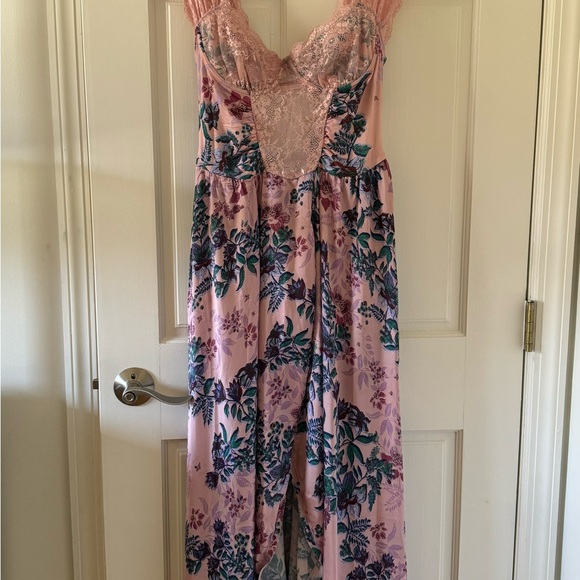 x Intimately FP Bad For You Maxi Bodysuit In Dusty Rose Combo - Picture 5 of 6